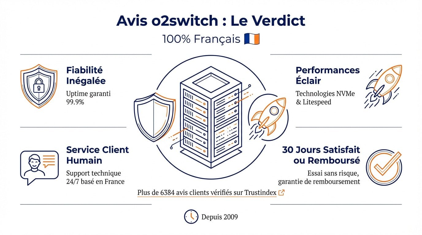 Avis o2switch : analyse de l'hébergeur web français performant